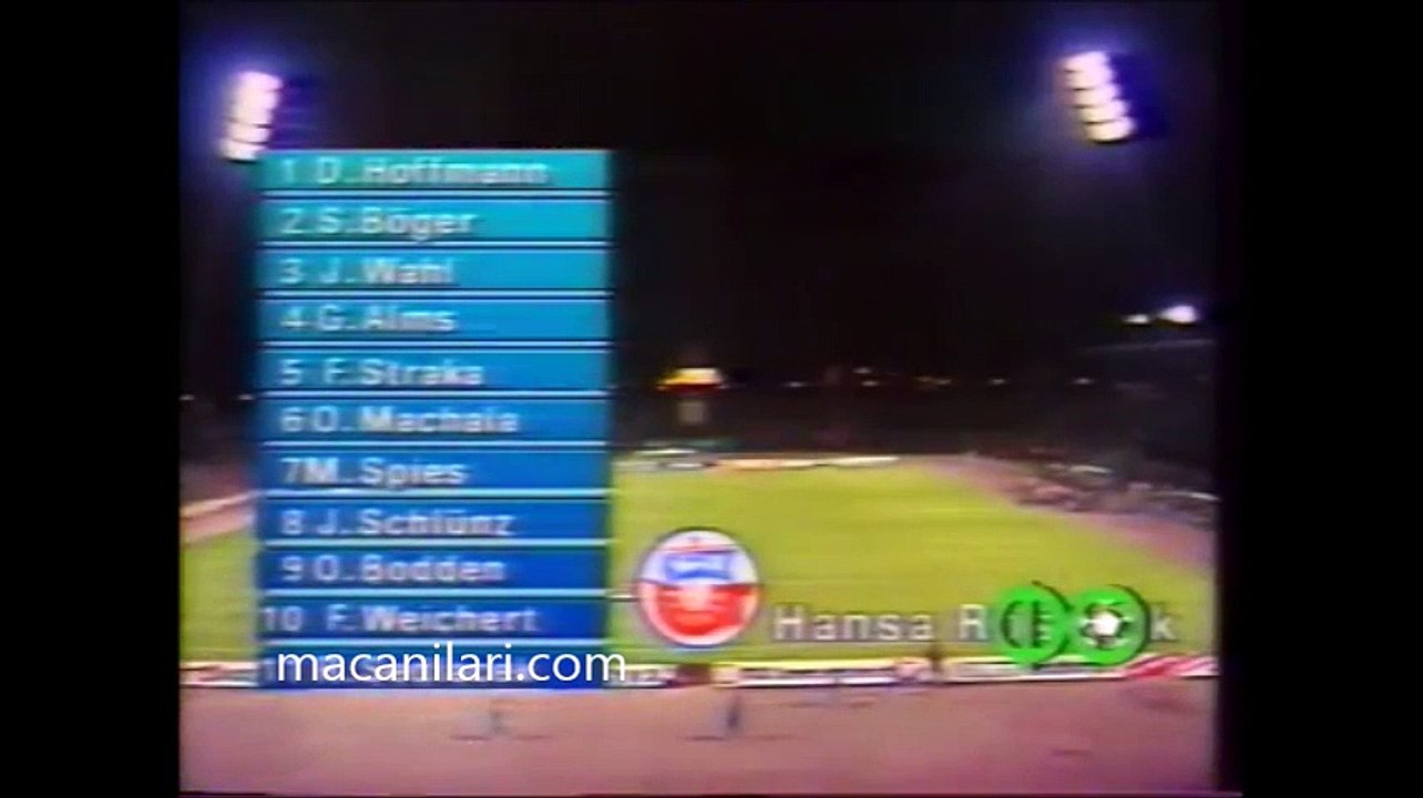 02.10.1991 - 1991-1992 European Champion Clubs' Cup 1st Round 2nd Leg FC Hansa Rostock 1-0 Barcelona