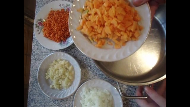 Готовим суп пюре из чечевицы
