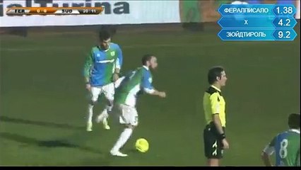 21' Bracaletti A. GOAL - FeralpiSalo 1 - 0 Sudtirol 22.02.2016 -