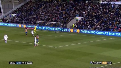Memphis Depay Super Chance - Shrewsbury v. Manchester United (FA Cup) 22.02.2016 HD[1]