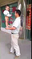 english baby with father looks so amazing