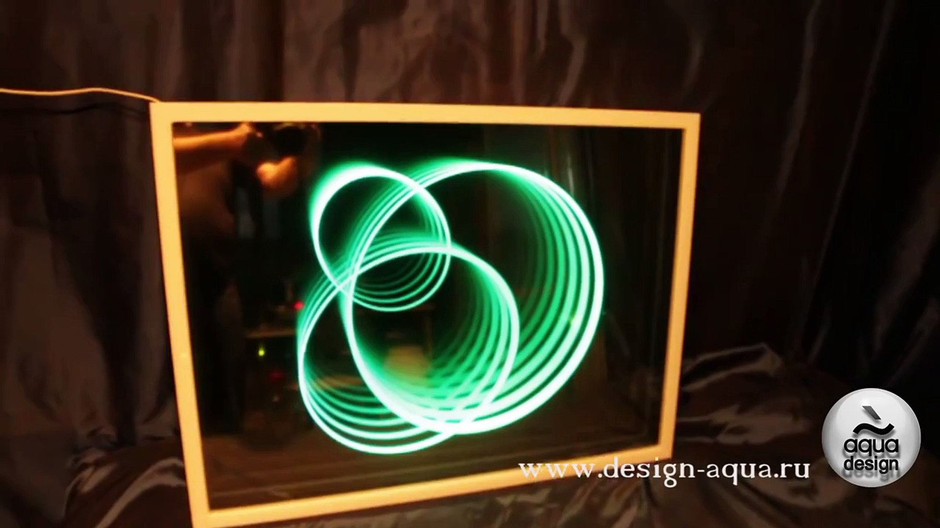 ⁣Эффектное Зеркало с 3D эффектом бесконечности Infinity 005