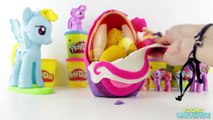 My Little Pony Play Doh BIG Surprise Egg Collection Twilight Pinkie Rarity Fluttershy Rainbow Dash