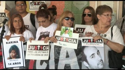 Familiares y víctimas recuerdan la Tragedia de Once en Argentina