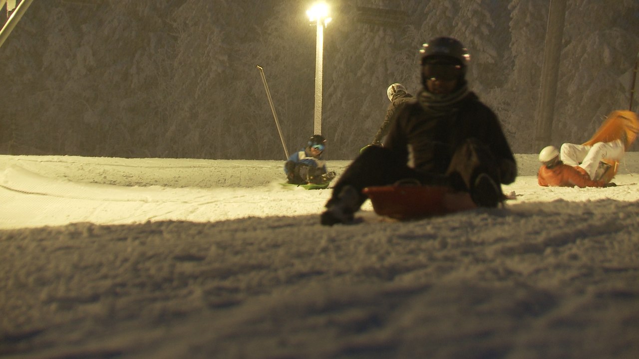 Soirée luge à la station de ski de La Bresse Hohneck