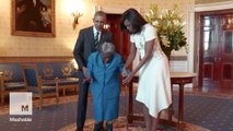 This 106-year-old woman danced with joy when she met President Obama