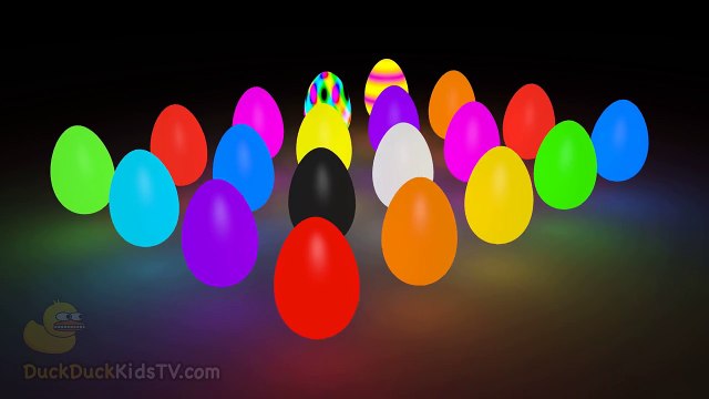 Learn to Count Numbers 1 to 20 with 3D Train Glowing Eggs 123 Surprise for Toddlers [DuckDuckKidsTV]