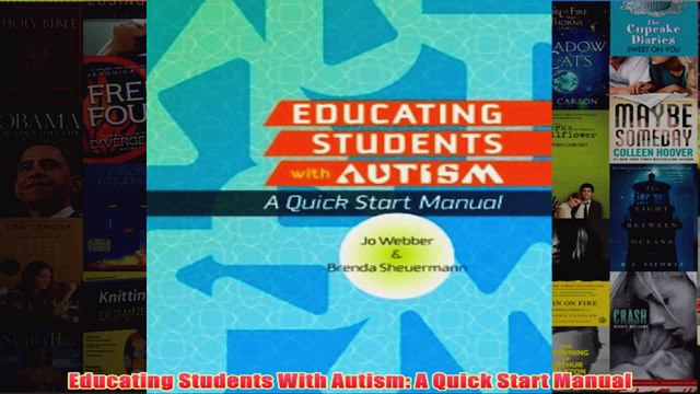 Download PDF Educating Students With Autism A Quick Start Manual FULL FREE