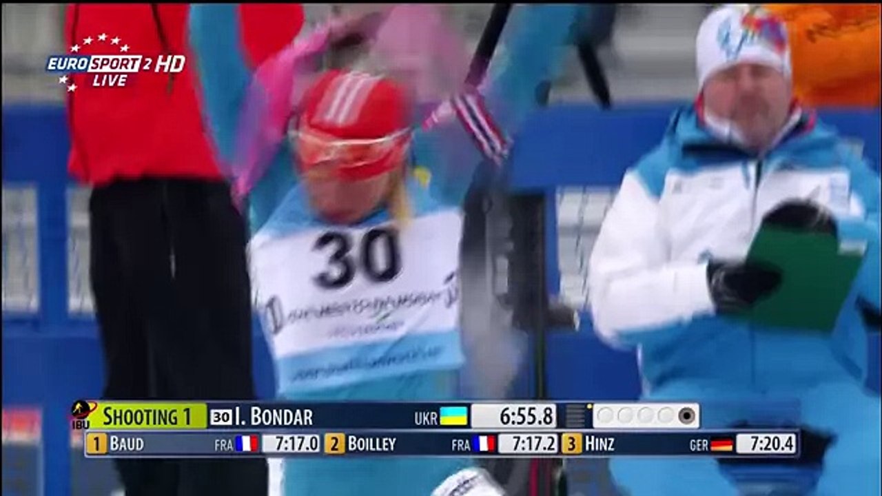 Яна Бондарь. Бронза ЧЕ 2014 БИАТЛОН (спринт)