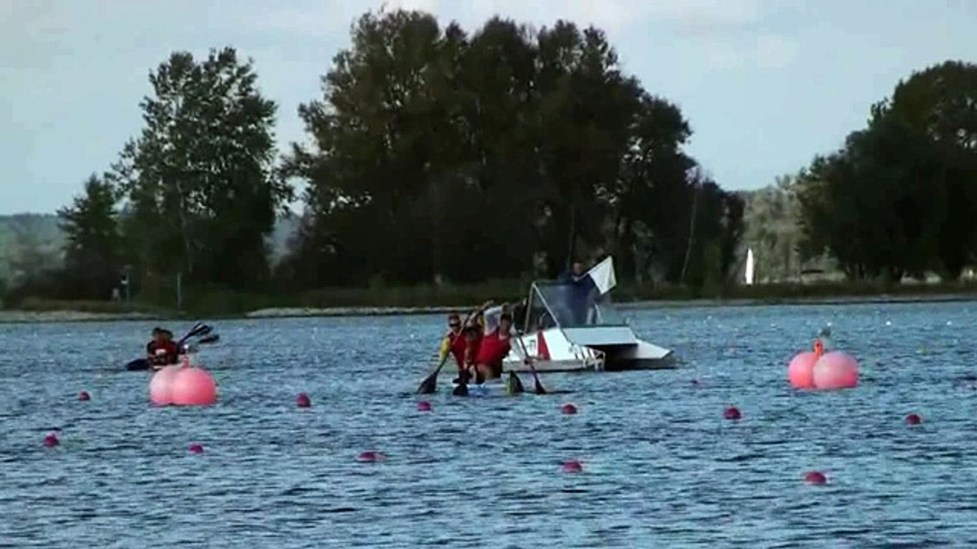 ⁣ICF Canoe Sprint Masters Championships 2012, Brandenburg.Final c4 200 40-44.avi