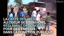 Les images des violences lors des manifestations de la caste des Jats en Inde