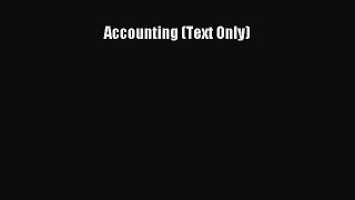 Download Accounting (Text Only) Ebook Free