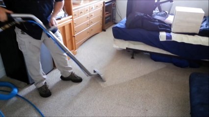 Adam demontrates carpet and tile cleaning in fort myers