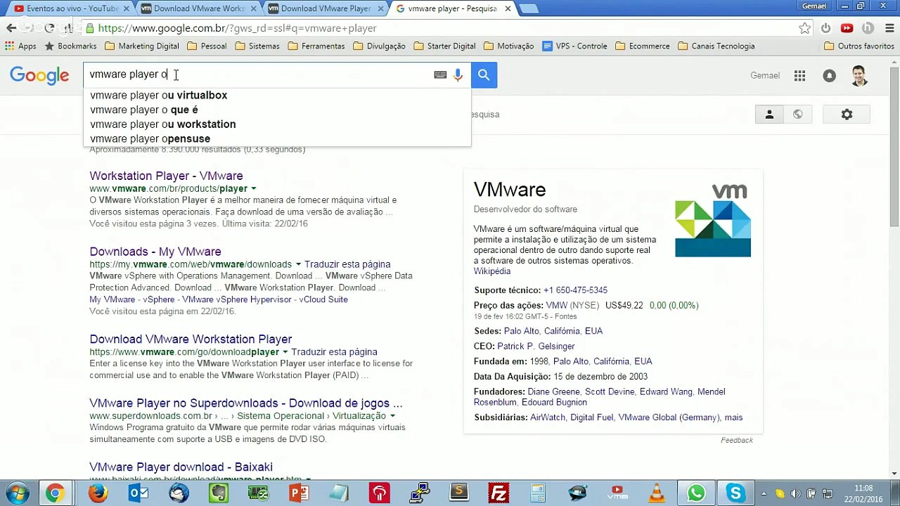 VMWare - VMWare Player Download - Como Baixar o VMWare