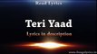 Teri Yaad (Teraa Surroor) - Full Song With Lyrics - Himesh Reshammiya, Badshah