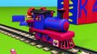 Jeu dassemblage : la locomotive à vapeur. Dessins animés éducatifs pour les enfants