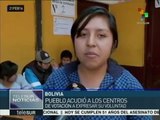 La masiva votación marcó el referendo constitucional boliviano