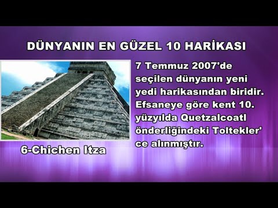 Dünyanın En Güzel 10 Harikası