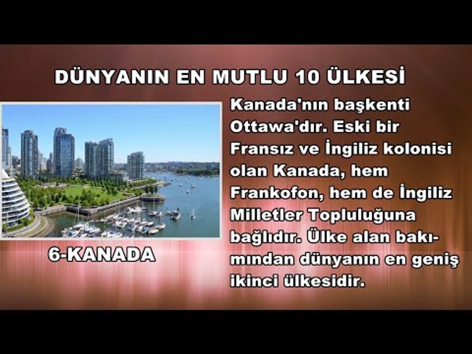 Dünyanın En Mutlu 10 Ülkesi