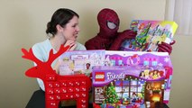NEW SPIDERMAN COSTUME & Barbie Advent Calendar Day 21 SHOPKINS LEGOS Polly Pocket DisneyCarToys