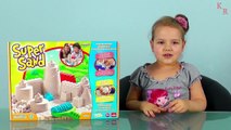 Unboxing kinetic sand, Super Sand, Sand Alive. Кинетический песок обзор распаковка игрушки.