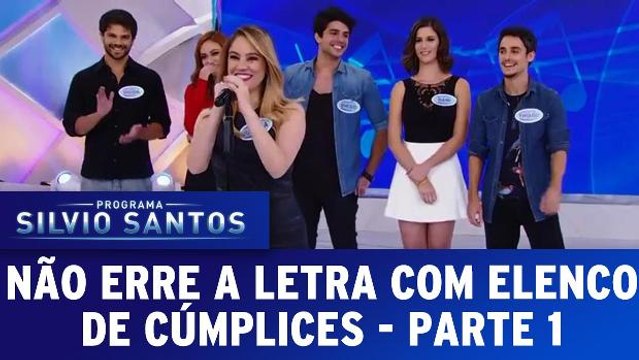 Não Erre a Letra com elenco adulto de Cúmplices - 21.02.16 - Parte 1