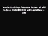 Download Loose Leaf Auditing & Assurance Services with ACL Software Student CD-ROM and Connect
