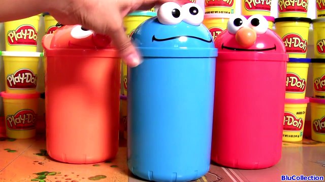Cookie Monster, Elmo, Oscar Kinder Surprises Sesame Street Huevos Sorpresa