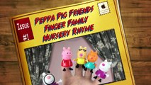 Peppa Pig Friends Finger Family Nursery Rhyme Suzy Sheep Peppa Pig Candy Cat Zoe Zebra Pedro Pony