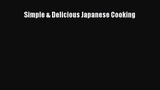 Read Simple & Delicious Japanese Cooking Ebook Free