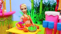 BARBIE Hawaiian Fun Playset with Frozen Elsa, Spiderman & Ariel Surprise Toys Blind Bags in Sand
