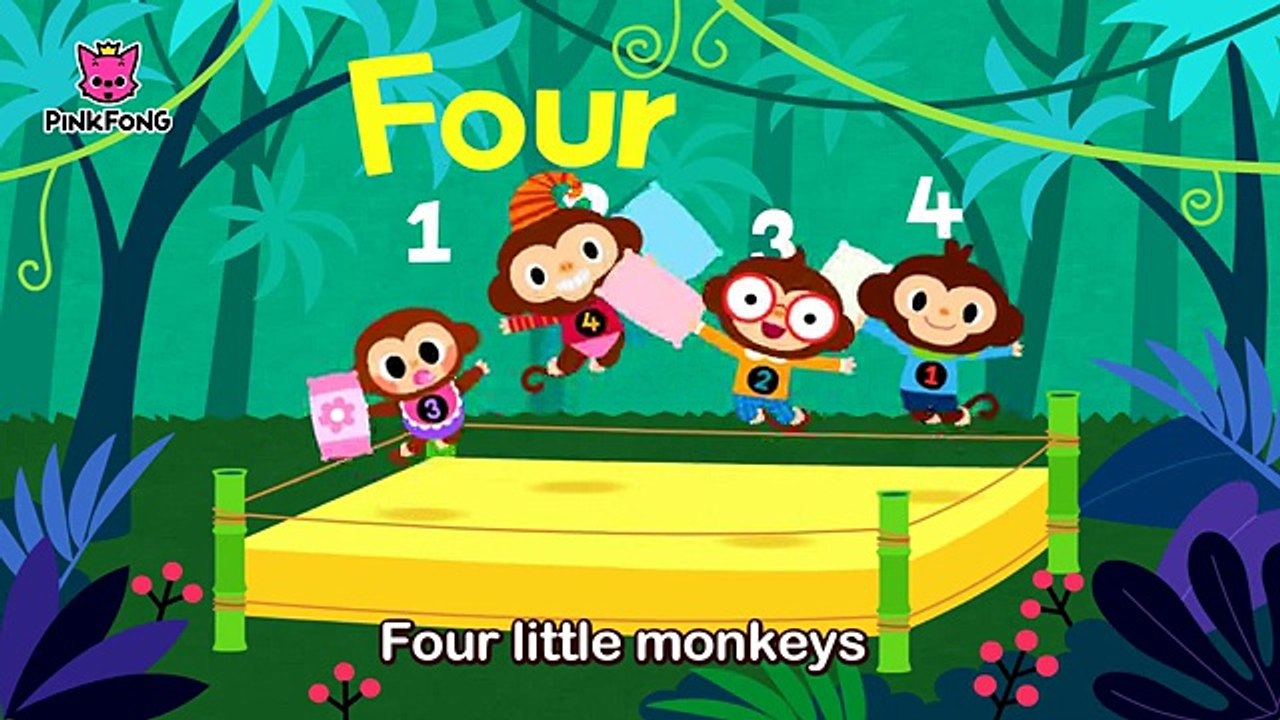 Five Little Monkeys - Mother Goose - Nursery Rhymes - PINKFONG Songs for Children