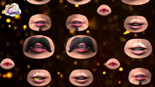 Funny Lips Finger Family |Funny 3D Animation Nursery Rhymes & Songs for Children