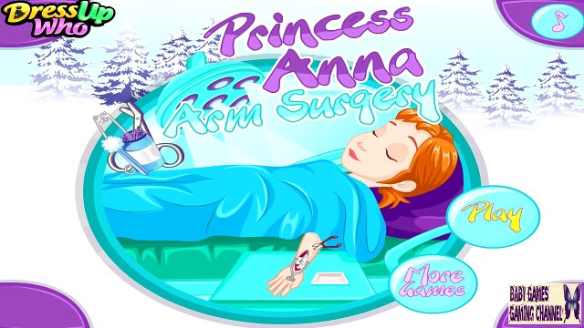 Disney Frozen Games - Baby Anna Arm Surgery - Baby Videos Games For Girls