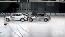 Teste de colisão a 40km/h Mercedes clase c contra um chevrolet
