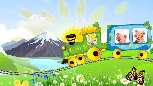 Паровозик. Музыкальный развивающий мультфильм для малышей The train song for kids. Наше_всё!
