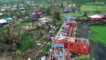 Les images d'un drone témoignent de la violence du cyclone dans les iles Fidjis
