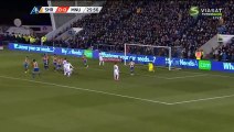 Memphis Depay Free-Kick Hits Anthony Martial Face - Shrewsbury v. Manchester United 22.02.2016 HD