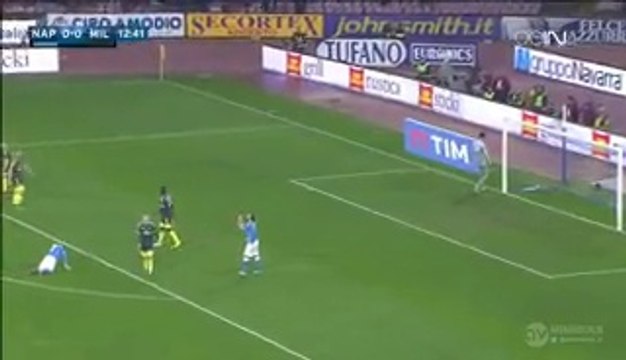 Marek Hamšík Amazing Shot Jorginho Fantastic Long Shot - Napoli v. AC Milan 22.02.2016 HD -