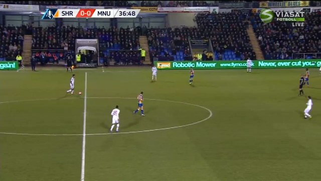 0-1 Chris Smalling - Shrewsbury v. Manchester United (FA Cup) 22.02.2016 HD