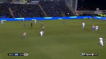 Shrewsbury 0-1 Manchester United (37' Chris Smalling Goal)