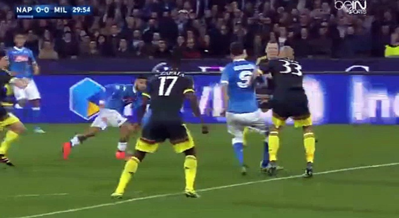 Napoli - AC milan napoli amazing chance near miss 02/22/2016