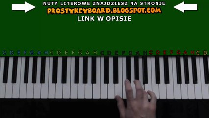 Dni ktorych nie znamy - keyboard tutorial, nuty dla początkujących