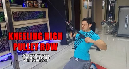 Kneeling high pulley row