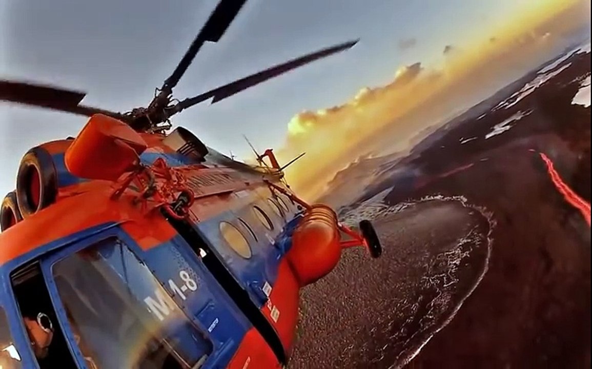 Извержение вулкана Плоский Толбачик. Камчатка