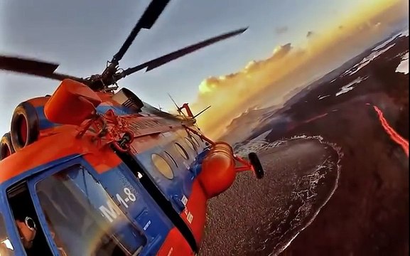 Извержение вулкана Плоский Толбачик. Камчатка