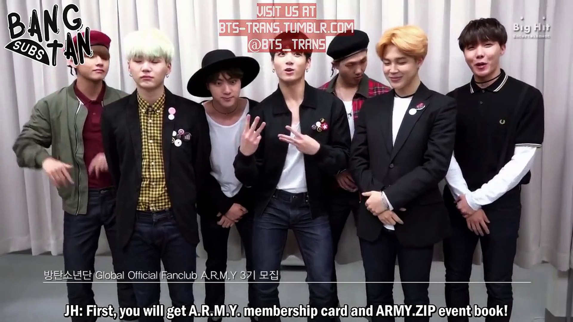 Eng Bts Global Official Fanclub A R M Y 16 Video Dailymotion