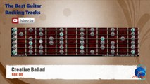 Creative Ballad in Em Guitar Backing Track with scale chart