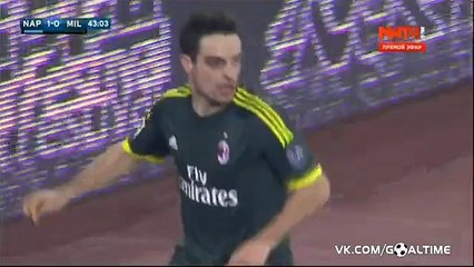 Giacomo Bonaventura Goal - Napoli 1 - 1 AC Milan - 22-02-2016 (2)