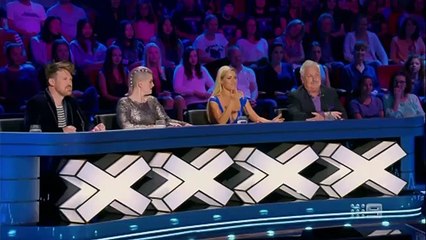 Sophie Monk wears low cut dress in Australia's Got Talent semis